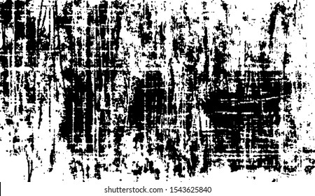 Scratched Grunge Urban Background Texture Vector. Dust Overlay Distress Grainy Grungy Effect. Distressed Backdrop Vector Illustration. Isolated Black on White Background. EPS 10.