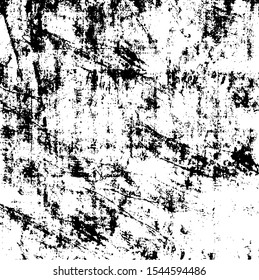 Scratched Grunge Urban Background Texture Vector. Dust Overlay Distress Grainy Grungy Effect. Distressed Backdrop Vector Illustration. Isolated Black on White Background. EPS 10.