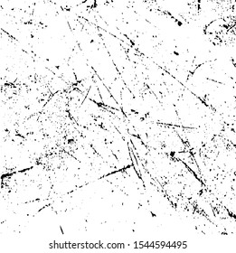 Scratched Grunge Urban Background Texture Vector. Dust Overlay Distress Grainy Grungy Effect. Distressed Backdrop Vector Illustration. Isolated Black on White Background. EPS 10.