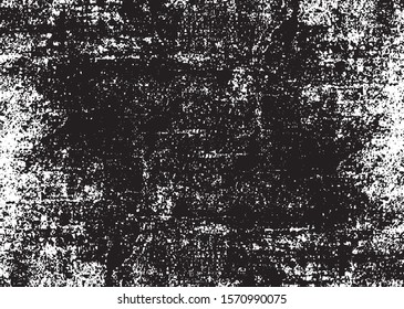 Scratched Grunge Urban Background Texture Vector. Dust Overlay Distress Grainy Grungy Effect. Distressed Backdrop Vector Illustration. Isolated Black on White Background. EPS 10.