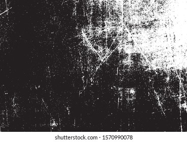 Scratched Grunge Urban Background Texture Vector. Dust Overlay Distress Grainy Grungy Effect. Distressed Backdrop Vector Illustration. Isolated Black on White Background. EPS 10.