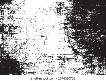 Scratched Grunge Urban Background Texture Vector. Dust Overlay Distress Grainy Grungy Effect. Distressed Backdrop Vector Illustration. Isolated Black on White Background. EPS 10.