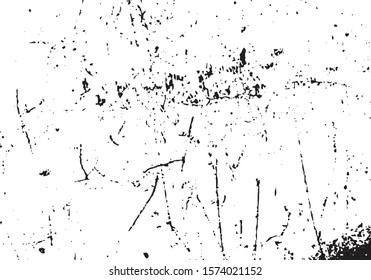 Scratched Grunge Urban Background Texture Vector. Dust Overlay Distress Grainy Grungy Effect. Distressed Backdrop Vector Illustration. Isolated Black on White Background. EPS 10.