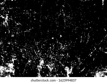 Scratched Grunge Urban Background Texture Vector. Dust Overlay Distress Grainy Grungy Effect. Distressed Backdrop Vector Illustration. Isolated Black on White Background. EPS 10.