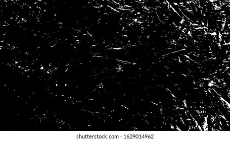 Scratched Grunge Urban Background Texture Vector. Dust Overlay Distress Grainy Grungy Effect. Distressed Backdrop Vector Illustration. Isolated Black on White Background. EPS 10.