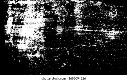 Scratched Grunge Urban Background Texture Vector. Dust Overlay Distress Grainy Grungy Effect. Distressed Backdrop Vector Illustration. Isolated Black on White Background. EPS 10.