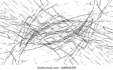 Scratched Grunge Urban Background Texture Vector. Dust Overlay Distress Grainy Grungy Effect. Distressed Backdrop Vector Illustration. Isolated Black on White Background. EPS 10.