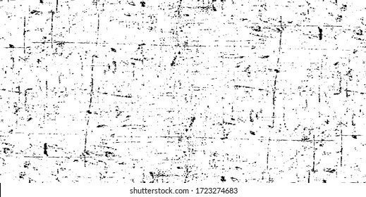 Scratched Grunge Urban Background Texture Vector. Dust Overlay Distress Grainy Grungy Effect. Distressed Backdrop Vector Illustration. Isolated Black on White Background. EPS 10.