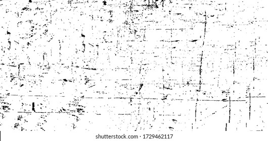 Scratched Grunge Urban Background Texture Vector. Dust Overlay Distress Grainy Grungy Effect. Distressed Backdrop Vector Illustration. Isolated Black on White Background. EPS 10.