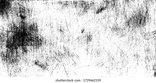 Scratched Grunge Urban Background Texture Vector. Dust Overlay Distress Grainy Grungy Effect. Distressed Backdrop Vector Illustration. Isolated Black on White Background. EPS 10.