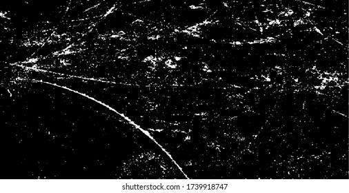 Scratched Grunge Urban Background Texture Vector. Dust Overlay Distress Grainy Grungy Effect. Distressed Backdrop Vector Illustration. Isolated Black on White Background. EPS 10.