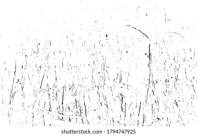 Schraffierte Grunge Urbaner Hintergrund Texturvektor. Staubüberlagerungen Nerven Grauscheffekt. Vektorgrafik-Hintergrundbild entdeckt. Einzeln Schwarz auf weißem Hintergrund. EPS10.