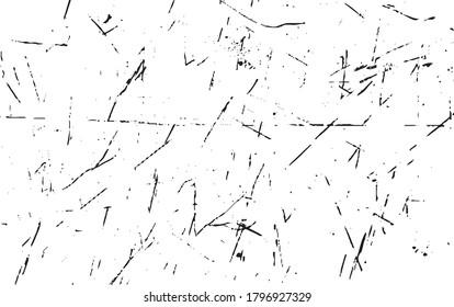 Scratched Grunge Urban Background Texture Vector. Dust Overlay Distress Grainy Grungy Effect. Distressed Backdrop Vector Illustration. Isolated Black on White Background. EPS 10.