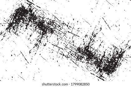 Scratched Grunge Urban Background Texture Vector. Dust Overlay Distress Grainy Grungy Effect. Distressed Backdrop Vector Illustration. Isolated Black on White Background. EPS 10.