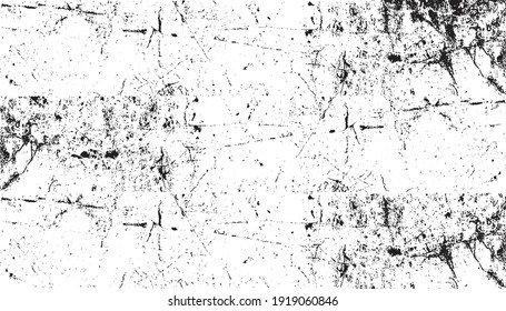 Scratched Grunge Urban Background Texture Vector. Dust Overlay Distress Grainy Grungy Effect. Distressed Backdrop Vector Illustration. Isolated Black on White Background. EPS 10.