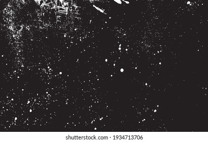 Scratched Grunge Urban Background Texture Vector. Dust Overlay Distress Grainy Grungy Effect. Distressed Backdrop Vector Illustration. Isolated Black on White Background. EPS 10.
