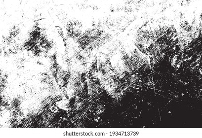 Scratched Grunge Urban Background Texture Vector. Dust Overlay Distress Grainy Grungy Effect. Distressed Backdrop Vector Illustration. Isolated Black on White Background. EPS 10.