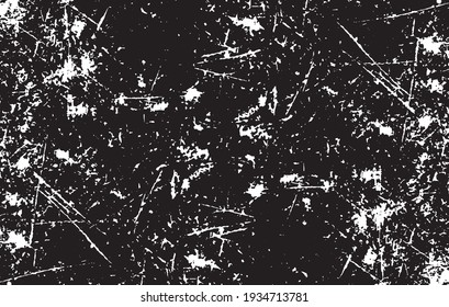 Scratched Grunge Urban Background Texture Vector. Dust Overlay Distress Grainy Grungy Effect. Distressed Backdrop Vector Illustration. Isolated Black on White Background. EPS 10.