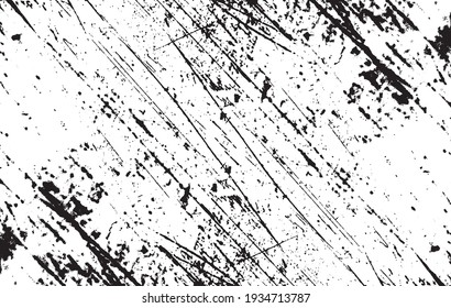 Scratched Grunge Urban Background Texture Vector. Dust Overlay Distress Grainy Grungy Effect. Distressed Backdrop Vector Illustration. Isolated Black on White Background. EPS 10.