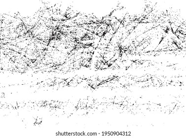 Scratched Grunge Urban Background Texture Vector. Dust Overlay Distress Grainy Grungy Effect. Distressed Backdrop Vector Illustration. Isolated Black on White Background. EPS 10.
