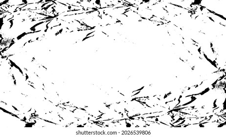 Scratched Grunge Urban Background Texture Vector. Dust Overlay Distress Grainy Grungy Effect. Distressed Backdrop Vector Illustration. Isolated Black on White Background. EPS 10.