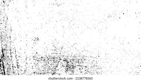 Vector De Textura De Fondo Urbano Grunge Escrachado. Efecto Grunguítico Grave de Dust Overlay Ilustración de vectores de fondo con problemas. Negro aislado sobre fondo blanco. EPS 10.