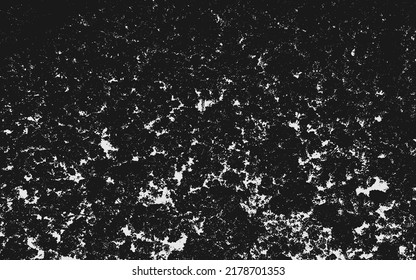 Vector De Textura De Fondo Urbano Grunge Escrachado. Efecto Grunguítico Grave de Dust Overlay Ilustración de vectores de fondo con problemas. Blanco aislado sobre fondo negro