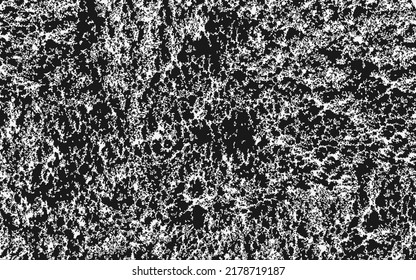 Scratched Grunge Urban Background Texture Vector. Dust Overlay Distress Grainy Grungy Effect. Distressed Backdrop Vector Illustration. Isolated White on Black Background