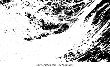 Scratched Grunge Urban Background Texture Vector. Dust Overlay Distress Grainy Grungy Effect. Distressed Backdrop Vector Illustration. Isolated Black on White Background. EPS 10.