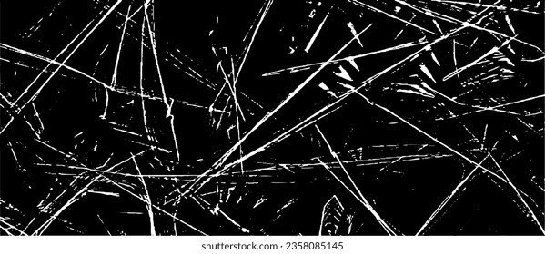Vector De Textura De Fondo Urbano Grunge Escrachado. Efecto Grunguítico Grave de Dust Overlay Ilustración de vectores de fondo con problemas. Negro aislado sobre fondo blanco. EPS 10.