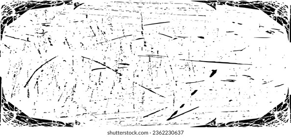 Scratched Grunge Urban Background Texture Vector. Dust Overlay Distress Grainy Grungy Effect. Distressed Backdrop Vector Illustration. Isolated Black on White Background. EPS 10.