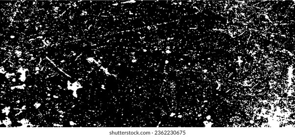 Vector De Textura De Fondo Urbano Grunge Escrachado. Efecto Grunguítico Grave de Dust Overlay Ilustración de vectores de fondo con problemas. Negro aislado sobre fondo blanco. EPS 10.
