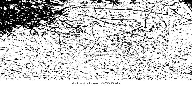Vector De Textura De Fondo Urbano Grunge Escrachado. Efecto Grunguítico Grave de Dust Overlay Ilustración de vectores de fondo con problemas. Negro aislado sobre fondo blanco. EPS 10.