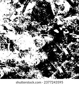 Scratched Grunge Urban Background Texture Vector. Dust Overlay Distress Grainy Grungy Effect. Distressed Backdrop Vector Illustration. Isolated Black on White Background. EPS 10