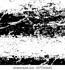 Schraffierte Grunge Urbaner Hintergrund Texturvektor. Staubüberlagerungen Nerven Grauscheffekt. Vektorgrafik-Hintergrundbild entdeckt. Einzeln Schwarz auf weißem Hintergrund. EPS10