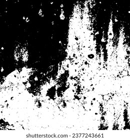 Schraffierte Grunge Urbaner Hintergrund Texturvektor. Staubüberlagerungen Nerven Grauscheffekt. Vektorgrafik-Hintergrundbild entdeckt. Einzeln Schwarz auf weißem Hintergrund. EPS10