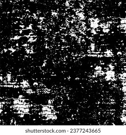 Scratched Grunge Urban Background Texture Vector. Dust Overlay Distress Grainy Grungy Effect. Distressed Backdrop Vector Illustration. Isolated Black on White Background. EPS 10