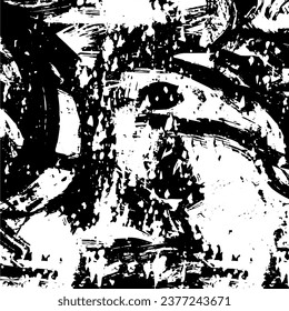 Scratched Grunge Urban Background Texture Vector. Dust Overlay Distress Grainy Grungy Effect. Distressed Backdrop Vector Illustration. Isolated Black on White Background. EPS 10