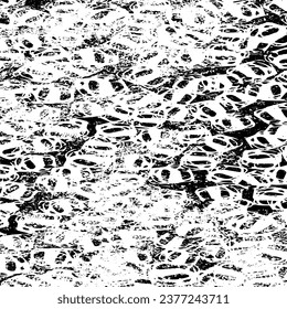 Scratched Grunge Urban Background Texture Vector. Dust Overlay Distress Grainy Grungy Effect. Distressed Backdrop Vector Illustration. Isolated Black on White Background. EPS 10