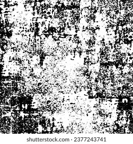 Scratched Grunge Urban Background Texture Vector. Dust Overlay Distress Grainy Grungy Effect. Distressed Backdrop Vector Illustration. Isolated Black on White Background. EPS 10