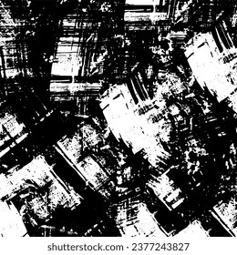 Scratched Grunge Urban Background Texture Vector. Dust Overlay Distress Grainy Grungy Effect. Distressed Backdrop Vector Illustration. Isolated Black on White Background. EPS 10