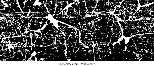 Scratched Grunge Urban Background Texture Vector. Dust Overlay Distress Grainy Grungy Effect. Distressed Backdrop Vector Illustration. Isolated Black on White Background. EPS 10.