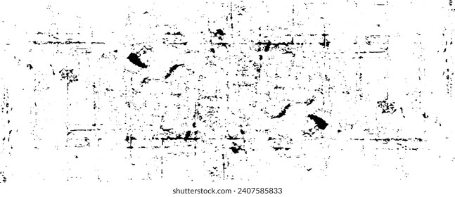 Scratched Grunge Urban Background Texture Vector. Dust Overlay Distress Grainy Grungy Effect. Distressed Backdrop Vector Illustration. Isolated Black on White Background. EPS 10.