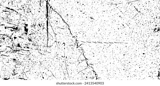 Scratched Grunge Urban Background Texture Vector. Dust Overlay Distress Grainy Grungy Effect. Distressed Backdrop Vector Illustration. Isolated Black on White Background. EPS 10.