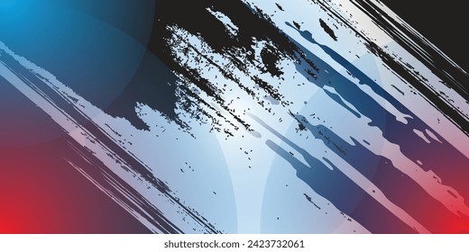 Scratched Grunge Urban Background Texture Vector. Dust Overlay Distress Grainy Grungy Effect. Distressed Backdrop Vector Illustration. Isolated BLUE on White Background