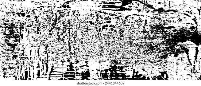 Scratched Grunge Urban Background Texture Vector. Dust Overlay Distress Grainy Grungy Effect. Distressed Backdrop Vector Illustration. Isolated Black on White Background. EPS 10.