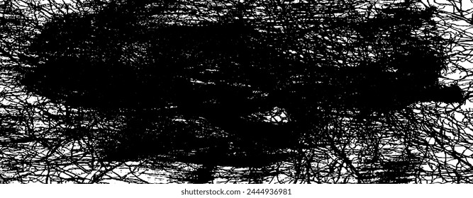 Scratched Grunge Urban Background Texture Vector. Dust Overlay Distress Grainy Grungy Effect. Distressed Backdrop Vector Illustration. Isolated Black on White Background. EPS 10.