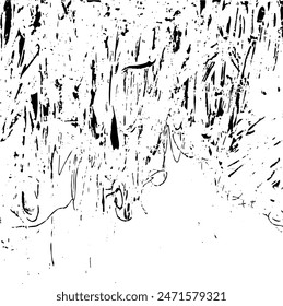 Vector de textura de fondo Urbana Grunge rayado. Efecto Grungy Grungy Grainy Dress Overlay. Ilustración vectorial de fondo angustiado. Negro aislado sobre fondo blanco. EPS 10.