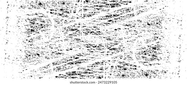 Scratched Grunge Urban Background Texture Vector. Dust Overlay Distress Grainy Grungy Effect. Distressed Backdrop Vector Illustration. Isolated Black on White Background. EPS 10.