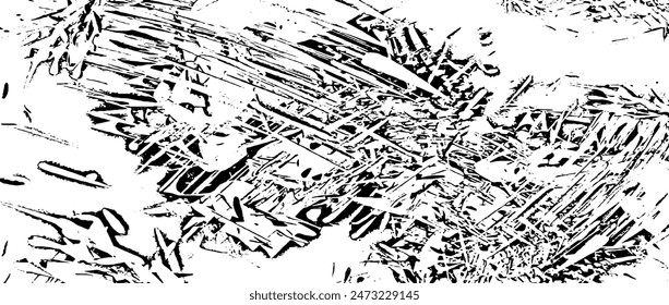 Scratched Grunge Urban Background Texture Vector. Dust Overlay Distress Grainy Grungy Effect. Distressed Backdrop Vector Illustration. Isolated Black on White Background. EPS 10.